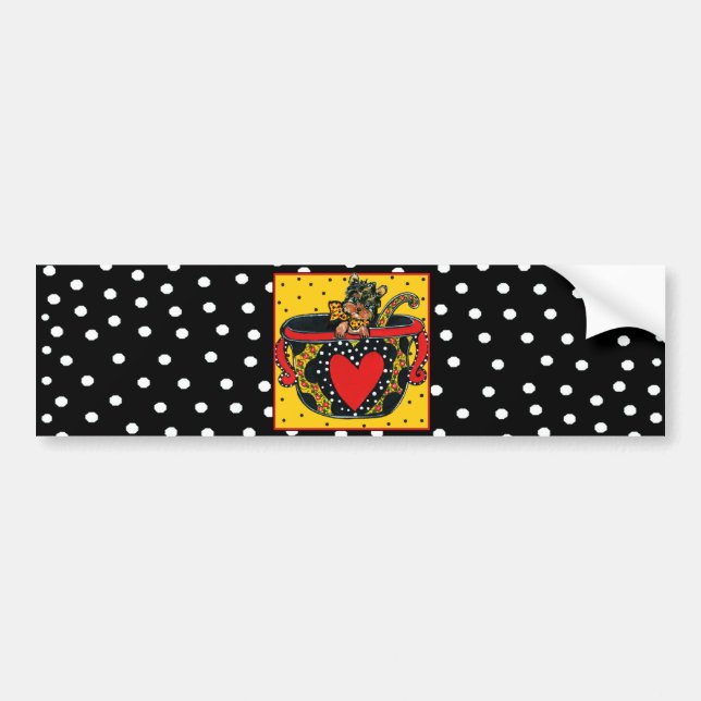 Adesivo Para Carro Yorkie Poo (Frente)