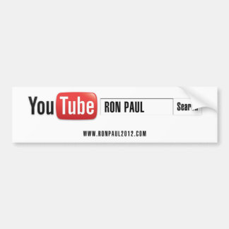Adesivo Para Carro YouTube Ron Paul