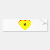 "Z" Casamento Vermelho Amarelo Coração Convite ao