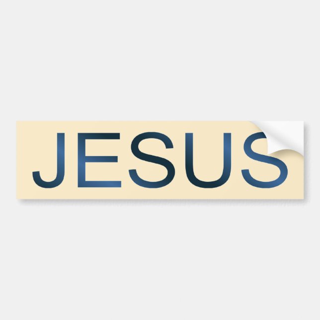 Adesivo Para Carro ZAZZLE_Jesus (Frente)