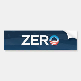 Adesivo Para Carro "Zero" autocolante no vidro traseiro de Obama