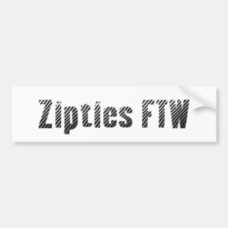 Adesivo Para Carro Zipties FTW [autocolante no vidro traseiro]