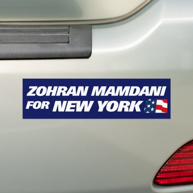 Adesivo Para Carro Zohran Mamdani for NYC 2025 (No carro)