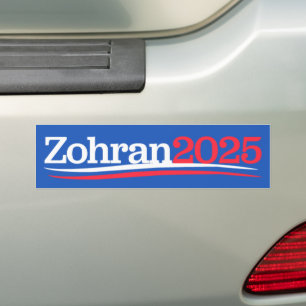Adesivo Para Carro Zohran Mamdani Prefeito NYC 2025