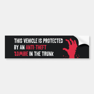 Adesivo Para Carro Zombie Anti-Theft