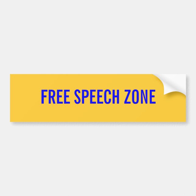 ADESIVO PARA CARRO ZONA DA LIBERDADE DE EXPRESSÃO (Frente)