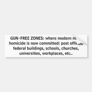 Adesivo Para Carro ZONAS ARMA-LIVRES: onde moderno o homicídio maci