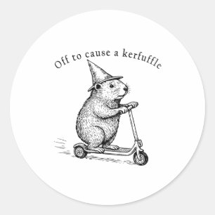 Adesivo Para Causar uma Confusão, Patinete Engraçado de To