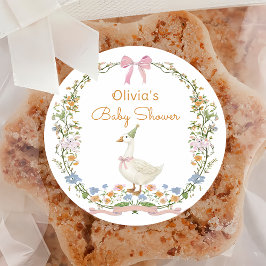 Adesivo para Chá de Bebê Ganso Bobalhão à solta