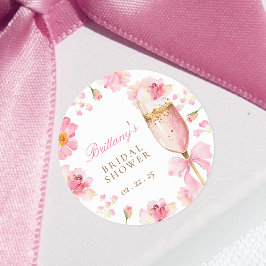 Adesivo para Chá de Noiva Petals Prosecco