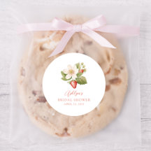 Adesivo para Chá de Panela de Morango Vermelho Doc