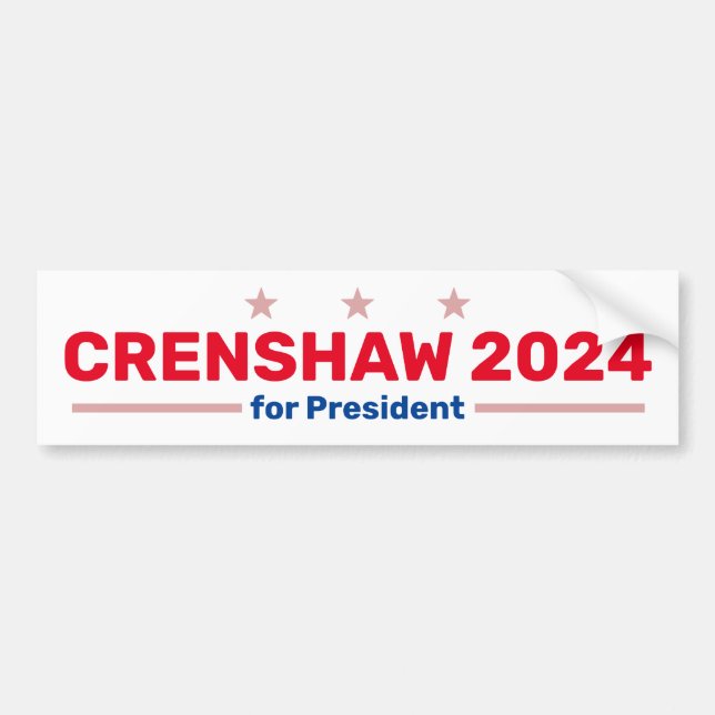 adesivo para-choques Crenshaw 2024 (Frente)