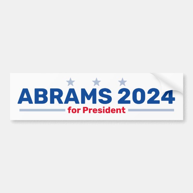 adesivo para-choques do Abrams 2024 (Frente)