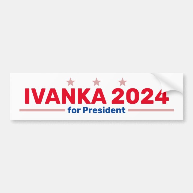 Adesivo para-choques Ivanka 2024 (Frente)