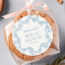 Adesivo para Chuveiro de Noiva Blue Floral Chinois