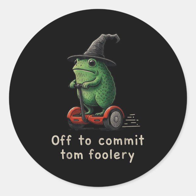 Adesivo Para Comprometer O Sapo Da Fooleria Do Tom (Frente)