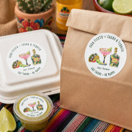 Adesivo para Delivery de Taco | Etiqueta de Embala