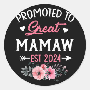 Adesivo Para Excelente Mamaw Est 2024 Flor