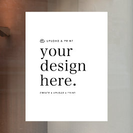 Adesivo para Janela Envio do Seu Design Placa 18" 