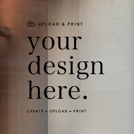 Adesivo para Janela Seu Design Enviado 30cm x 30cm