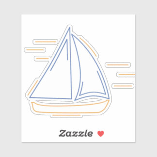 adesivo para laptop de barco à vela