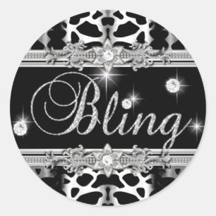 Adesivo Para Lisa Bling Round Sticker Small