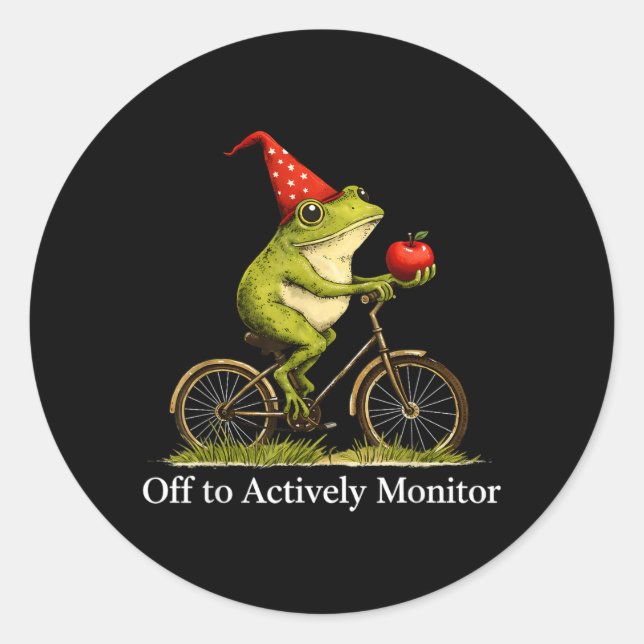 Adesivo Para monitorar ativamente o professor de ciclismo  (Frente)