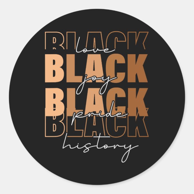 Adesivo Para mulheres negras História negra (Frente)
