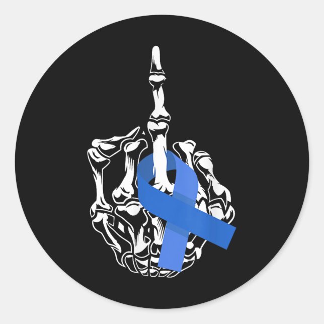 Adesivo Para o Cancer do cólon do dedo médio do Cancer (Frente)