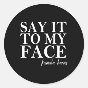 Adesivo Para O Meu Face Kamala Harris 2024 Presidente