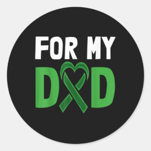Adesivo Para O Meu Pai Stigma Fita Verde Camisa Saúde Ment
