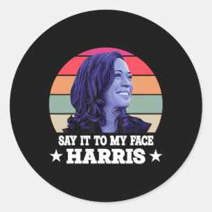 Adesivo Para O Meu Rosto Kamala Harris 2024 Citação 3