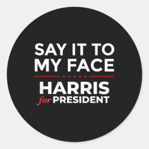 Adesivo Para O Meu Rosto Kamala Harris Para O Presidente 2