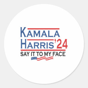 Adesivo Para O Meu Rosto Kamala Harris Se Tiver Alguma Coi
