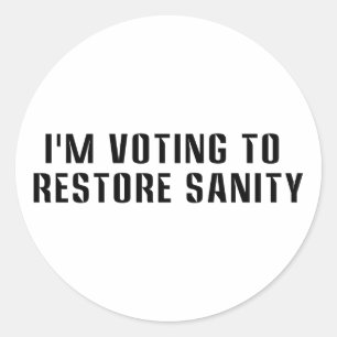 Adesivo para Para-choque Votando para Restaurar a 