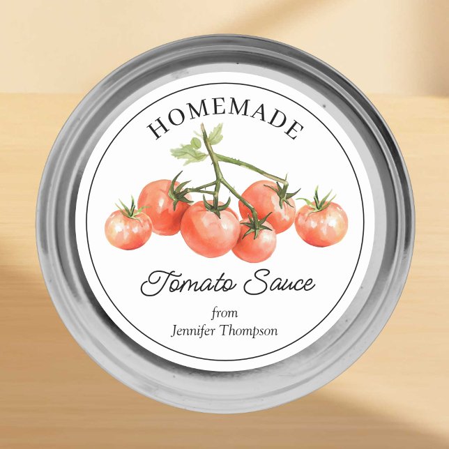 Adesivo para Pote de Molho de Tomate Caseiro (Criador carregado)