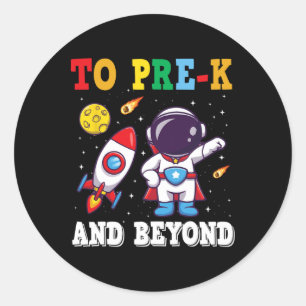 Adesivo Para Pré K E Além Astronauta Volta À Escola Estud