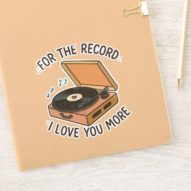 Adesivo Para que conste: Amo-Te Mais 💖 (Notebook)