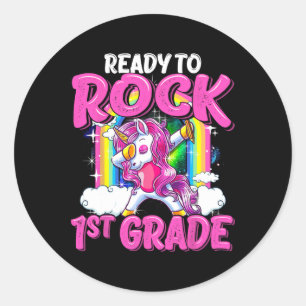 Adesivo Para Rock 1rua A Dabbing Unicorn De Volta À Escola