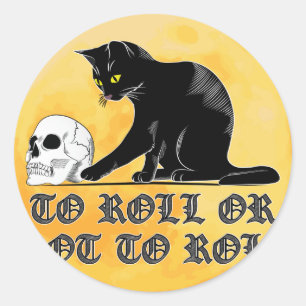 Adesivo Para Rolar Ou Não Rolar O Gato Shakespeare Com O C