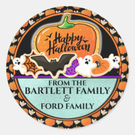 Adesivo para saco de doces de Halloween