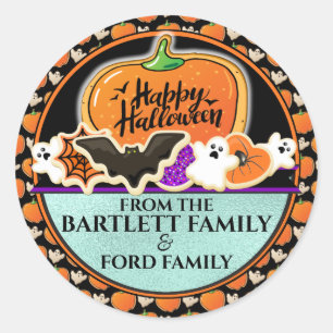 Adesivo para Saco de Doces de Halloween