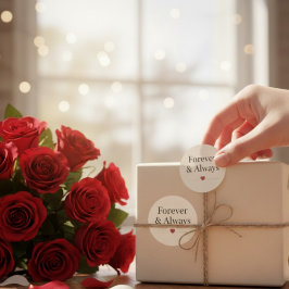 Adesivo Para Sempre & Sempre | Citação Romântica Minimalis