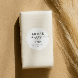 Adesivo Para Sua Feliz Boca De Tecido De Casamento De Lágr