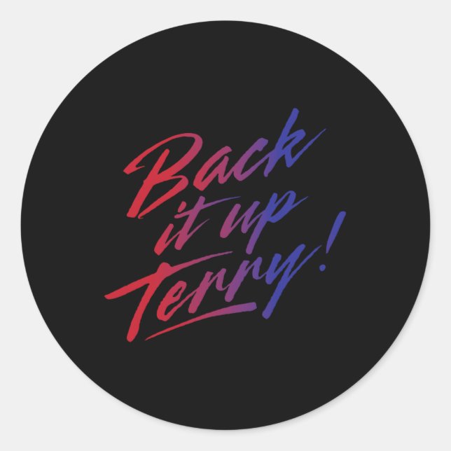 Adesivo Para Trás, Terry! 4 De Julho (Frente)
