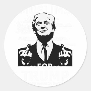 Adesivo Para Trump 2024 Eleição Funny Conservadora 45 47