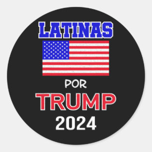 Adesivo Para Trump 2024 Pro Trump Gift - Latinas Por Trump