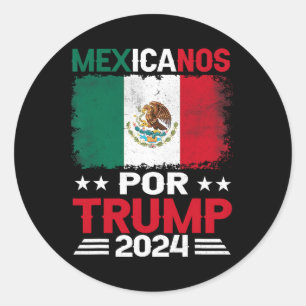 Adesivo Para Trump 2024 Pro Trump Gift - Mexicanos Por Tru