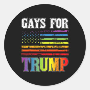 Adesivo Para Trump Lgbt Pride Gay Rainbow Flag Vote Republ