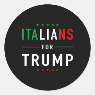 Adesivo Para Trump Tee Pro Trump Italiano Supporter